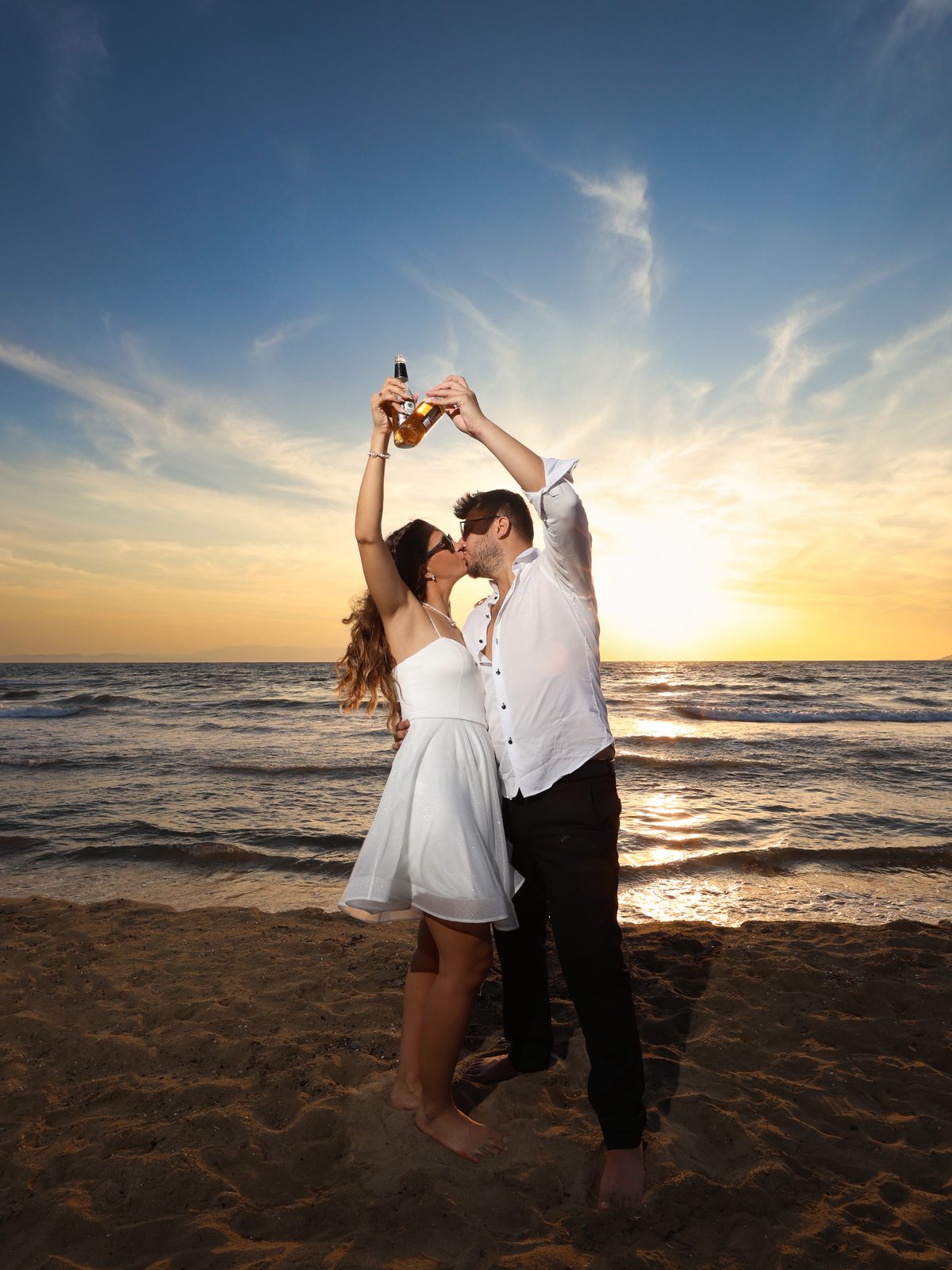 Gün Batımında Dans - Kuşadası düğün ve dış çekim fotoğrafçısı