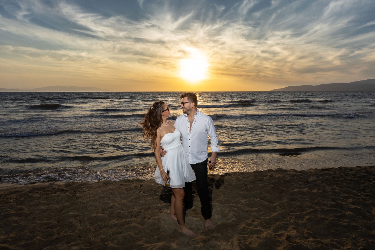 Gün Batımında Sahil - Kuşadası F1 Foto & Video